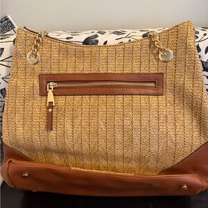 INC International Concepts Trippii Straw Chain Tote